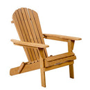 FDW Garden Furniture Lawn Patio Deck Seat Wood Adirondack Chair - Golden Yellow - Like New