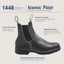 Blundstone 1448 High Top Chelsea Boots Women Voltan Black Size 6.5 - Like New