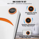 VEVOR 2 IN 1 PORTABLE HEAT PRESS AND IRON F0909 - WHITE/ORANGE - Like New