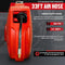 REELWORKS Air Hose Reel Retractable 1/4" x 33’ Feet Water Flex 180 PSI - Red - Like New
