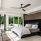 PARROT UNCLE 60 IN. INDOOR LED CEILING FAN LIGHT REMOTE F8310110V - MATTE BLACK - Like New