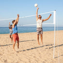 FRANKLIN SPORTS STEEL VOLLEYBALL NET SYSTEM LAWN SPORTS SET STAKES & NET - WHITE - Brand New