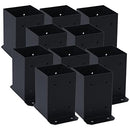 HONYTA 4x4 Post Base Bracket 10 Pack B0BF4P5CWD - Black - Brand New