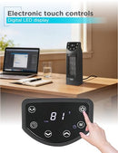 BLACK+DECKER OSCILLATING CERAMIC DESKTOP HEATER REMOTE ADJUSTABLE - BLACK - Like New