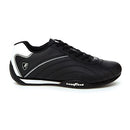 Goodyear Mens Ori Racer Sneaker Low-Top PU Leather & Mesh GY206215 Black/White - Brand New