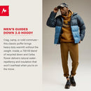 MARMOT MEN'S GUIDES DOWN HOODY - SIZE: MEN S - ROSIN GREEN/OLIVE GROVE - Like New