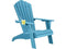 QOMOTOP Oversized Poly Lumber Adirondack Chair Cup Holder AC01 - Blue Like New