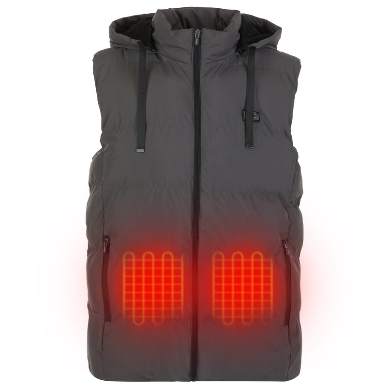 HELIOS PAFFUTO HEATED VEST – UNISEX - SIZE: MEN L - GRAY - Like New