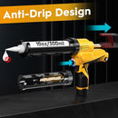 RUALION ELECTRIC CAULK GUN 10OZ/300ML BATTERY POWERED MOD-8503 - YELLOW/BLACK - Like New