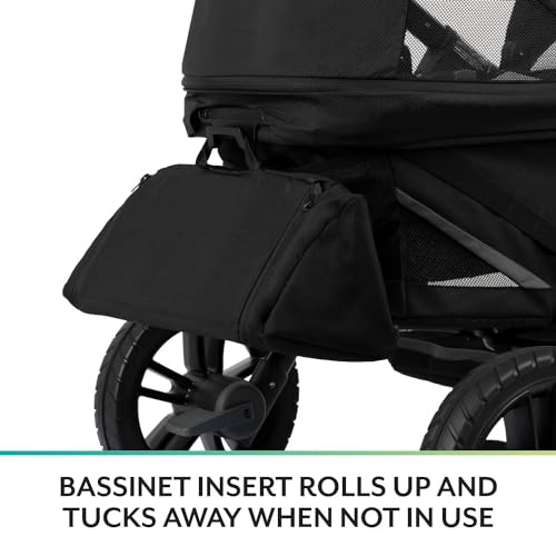 EVENFLO PIVOT XPLORE DREAMZ ALL-TERRAIN STROLLER BASSINET,18912482 - BLACK - Like New