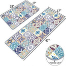 Bohemia Kitchen Rugs Mats Sets 2 Piece Comfort Floor Mats Non Slip B09Q2P2619 - Brand New