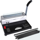 MAKEASY Binding Machine 21-Hole Book Binding Machines 3/8'' Comb - BLACK/SILVER - Like New