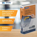 Stride QuickFit D-Ring Overlay Binders, Ledger, 1 1/2" Rings, 11" x 17" White - Brand New
