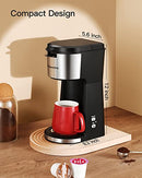 Famiworths Single Serve Coffee Maker K Cup & Ground Coffee, One Brew - Black - Brand New