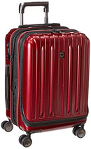 DELSY PARIS TITANIUM HARDSIDE EXPANDABLE CARRY-ON 19 INCH - CHERRY RED - Brand New