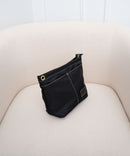 AALLYN NYLON ORGANIZER BAG, 10X8X4 - BLACK/GOLD - Like New