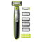 Philips Norelco OneBlade Face + Body Hybrid Electric Trimmer,Shaver -GREEN/BLACK Like New