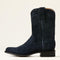 ARIAT YELLOWSTONE MIDNIGHT RANCHER WESTERN BOOT MEN 12W OILED NAVY ROUGHOUT - Brand New
