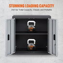 VEVOR FOLDABLE WALL CABINET METAL GARAGE LOCKER MOUNTED 26" SMALL TOOL CHEST - Like New