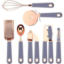 COOK WITH COLOR Kitchen Gadget Set Stainless Steel 7 Pieces - COPPER/GRAY - Like New