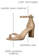 Nine West Women's Pruce Heeled Sandal - Natural Leather - Size 5 - Brand New