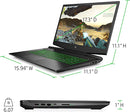 HP PAVILION 17.3" FHD I7-10750H 2.60GHZ 16GB 256GB SSD 1TB HDD GTX 1660Ti - Like New