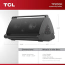 TCL TP200K PORTABLE BLUETOOTH PARTY SPEAKER WITH RGB LIGHT SHOWS - BLACK - Like New