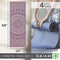 Gaiam Print Yoga Mat, Non Slip Exercise & Fitness Mat - Here & Now Dusty Rose - Like New