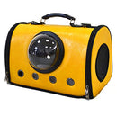 Cataria Bubble Cat Carrier Airline Approved pet Purse Airplane car - Yellow - Brand New