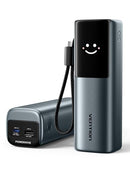 VENTION POWERHIVE LAPTOP POWER BANK 165W 20000MAH BUILT-IN EXTRA CABLES - GRAY - Like New