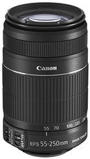 CANON 2044B002 EFS 55-250MM F/4.0-5.6 IS II TELEPHOTO ZOOM 2044B002 - BLACK - Like New