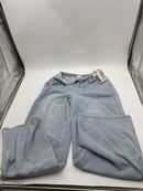 NO BOUNDARIES WOMEN'S MINI WAIST WIDE LEG PANTS, 31" INSEAM,SIZE: M - LIGHT WASH - Brand New