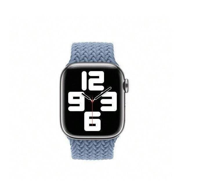 APPLE WATCH BRAIDED SOLO LOOP 45MM - SLATE BLUE - SIZE 12 - Like New