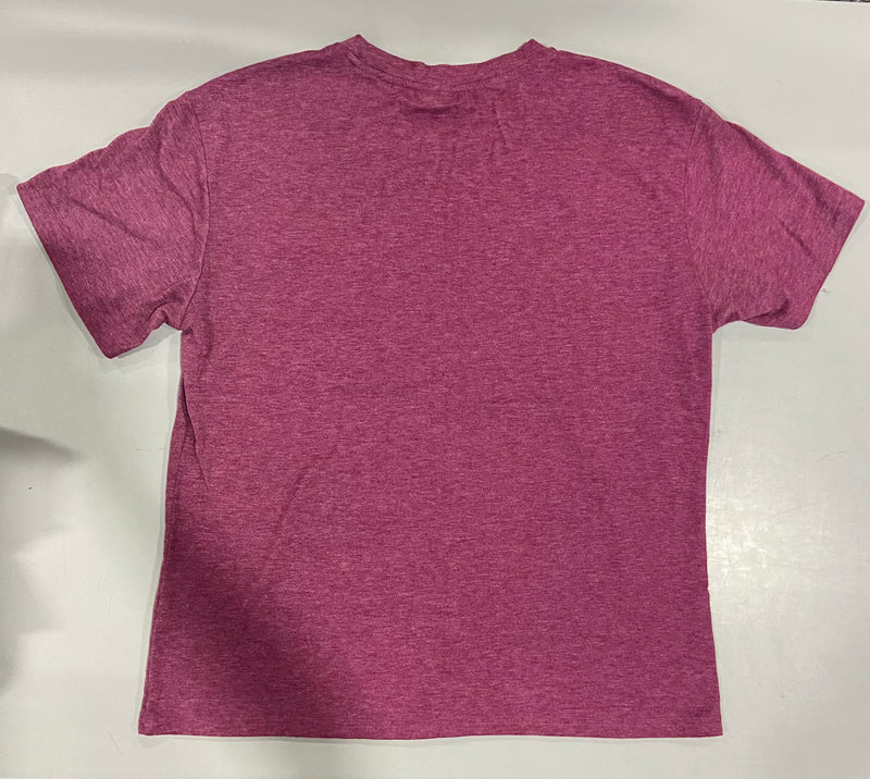 SOCCER MOM TEES WEEKENDS COFFEE SOCCER SOCCER AUNTIE T-SHIRT - HEATHER MAROON L - Like New