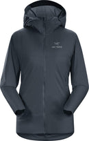 17309 ARC'TERYX ATOM SL HOODY WOMEN'S BLACK SAPPHIRE SIZE SMALL - Brand New