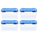 Iris 4Pack 62qt WEATHERPRO Airtight Plastic Storage Bin - B09K3ND5K3 - Brand New
