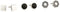 THE SAK LAYERED STUD SET EARRINGS - BLACK/SILVER - Brand New