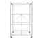 ORIGAMI 2PK R5 STORAGE RACK 4TIER HEAVYDUTY FOLDABLE WHEELS - - Scratch & Dent