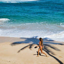 REEF CUSHION BOUNCE STARGAZER SANDALS WOMEN 11 (JP W27.5) BLACK/BRONZE - Brand New