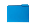SMEAD POLY FILE FOLDER 1/3-CUT TAB LETTER SIZE BLUE 24 PER BOX 10503 - BLUE - Brand New