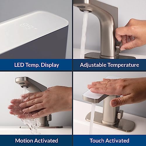 Bio Bidet Grove Touchless Bathroom Sink Faucet Hands Free or Touch Activated Like New