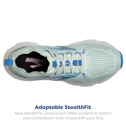 BROOKS WOMEN’S GLYCERIN STEALTHFIT 20 NEUTRAL RUNNING SHOE SIZE 11 BLUEGRASS - Like New