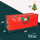 HANDY LAUNDRY CHRISTMAS TREE STORAGE BAG STORES 9 FOOT ARTIFICIAL 5065-9FT-RED - Like New