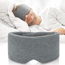 FRESHME, COTTON SLEEP EYE MASK FOR MEN, BLACKOUT SLEEPING EYES, LARGE, GRAY - Like New