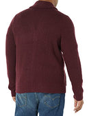 AEM20072F21 AMAZON ESSENTIALS MEN LONG-SLEEVE SHAWL CARDIGAN SIZE M BURGUNDY - Brand New