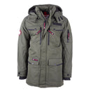 CANADA WEATHER GEAR MEN’S 4-POCKET HOODED PARKA - SIZE L - MILITARY - Brand New