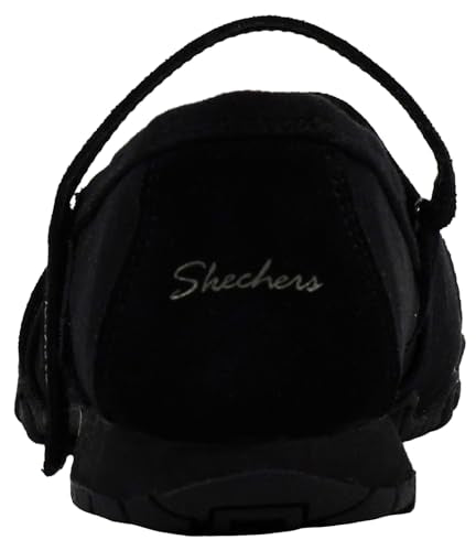 SKECHERS WOMEN'S BIKERS MC GET UP MARY JANE FLAT BLACK SIZE 11 - Like New