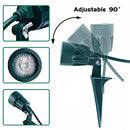 AIZZKRY OUTDOOR SPOTLIGHT PLUG IN WEATHER RESISTANT HEAVY DUTY STAKE 2PACK GREEN - Like New