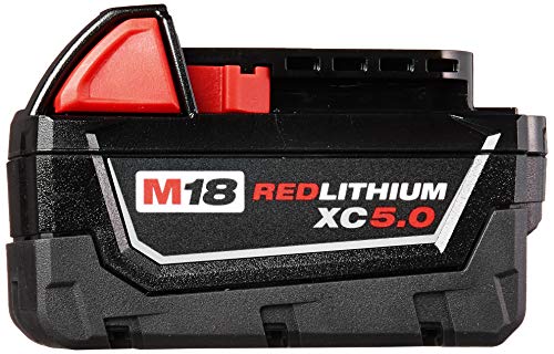MILWAUKEE 48-11-1850 M18 REDLITHIUM 5.0AH BAT PACK - BLACK - Like New