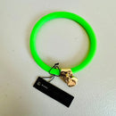 MARC BY MARC JACOBS ELASTIC SILICON BRACELET WITH CHARM - TOUCAN GREEN - Brand New